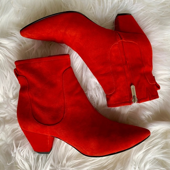 sam edelman red suede boots